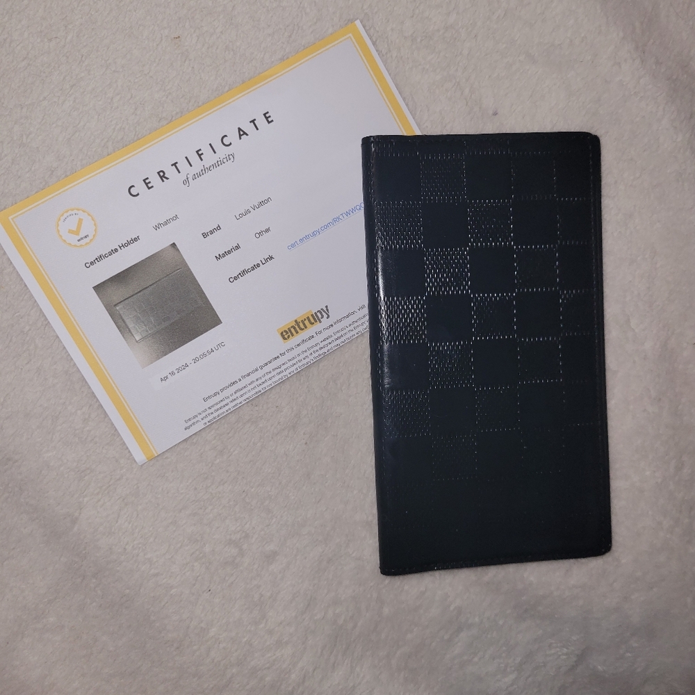 SOLD Louis Vuitton Black Damier Long Bifold Wallet